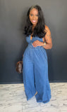 Oversized Denim Jumpsuit