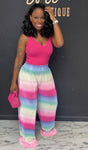 Taste the rainbow 2pc set Pink Tall girl friendly