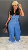 Oversized Denim Jumpsuit