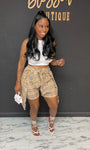 Tie Me Up 2pc Set KHAKI