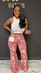 Jessica 2pc Set ROSE/WHITE