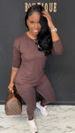 Comfortable Chill Set BROWN