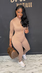 Sexy Jumpsuit Mocha
