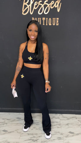 Who Dat 2pc Yoga Set