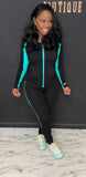 Active Track Set BLACK/TEAL