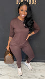 Comfortable Chill Set BROWN