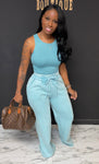 Wash Me Up 2pc Set TEAL NOT A BODY SUIT