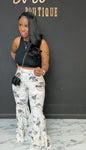 Jessica 2pc Set BLACK/WHITE