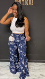Jessica 2pc Set NAVY BLUE/WHITE