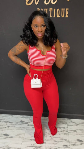 Keep it cute sport 2pc set Red