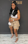 Tie Me Up 2pc Set KHAKI