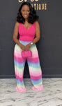 Taste the rainbow 2pc set Pink Tall girl friendly