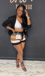 Keep It Classy 2pc Set BLACK/CREAM