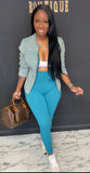 Classy But Sporty 2pc Set TEAL
