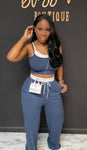 2 Sided 2pc Set NAVY BLUE