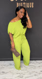 Brittney 2pc Set LIME GREEN