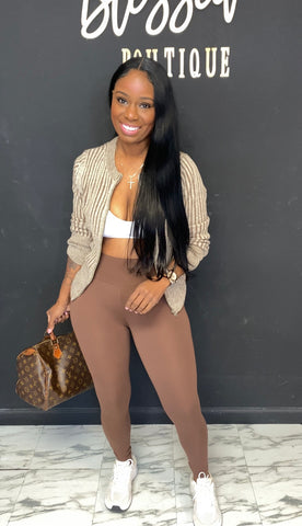 Classy But Sporty 2pc Set BROWN