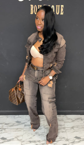 We Love Denim 2pc Set