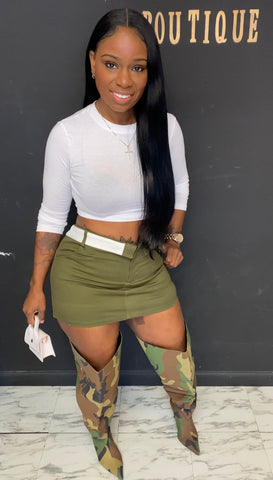 Flip down Skirt Set