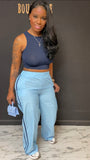 Stay On Track 2pc Set POWDER BLUE/NAVY