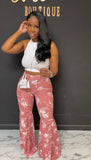 Jessica 2pc Set ROSE/WHITE