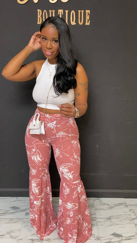 Jessica 2pc Set ROSE/WHITE