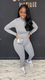 Sexy Jumpsuit Grey