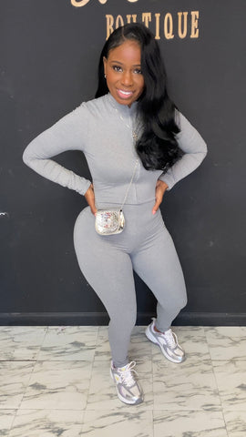 Sexy Jumpsuit Grey