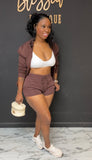 Kimberly 2pc set Brown