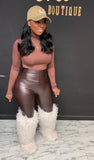 Leather Leggings ONLY BROWN
