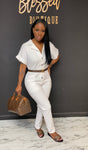 Relaxed Jumpsuit WHITE