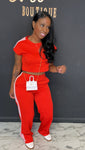 Track Me Up 2pc Set RED