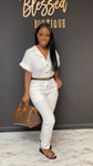 Relaxed Jumpsuit WHITE