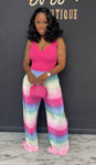 Taste the rainbow 2pc set Pink Tall girl friendly