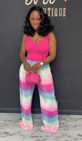 Taste the rainbow 2pc set Pink Tall girl friendly