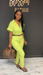 Relaxed Jumpsuit LIME GREEN