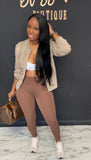 Classy But Sporty 2pc Set BROWN