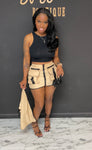 2 way Cargo Skirt Set CREAM