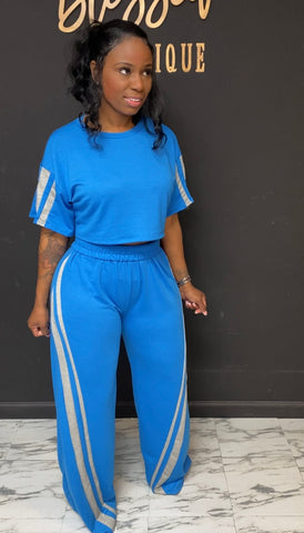 Sport me 2pc set Blue extall girl friendly Blue/gray