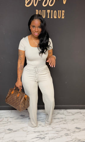 Chill With Me 2pc Set Grey
