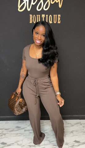 Stacy 2pc Set BROWN