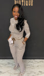 Comfortable Chill Set CREAM/BROWN