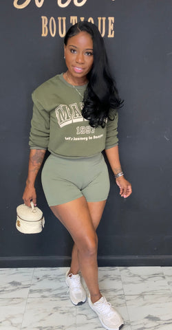 Chill With Me 2pc Set OLIVE