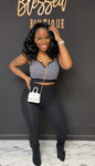Keep it cute sport 2pc set Black