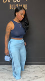 Stay On Track 2pc Set POWDER BLUE/NAVY