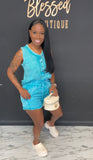 2pc Wash Set LIGHT TEAL