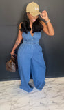 Oversized Denim Jumpsuit