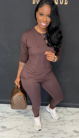 Comfortable Chill Set BROWN
