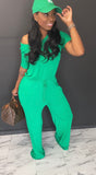 Comfortable Jumpsuit KELLY GREEN