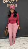 Comfortable But Cute 2pc Set BURGUNDY